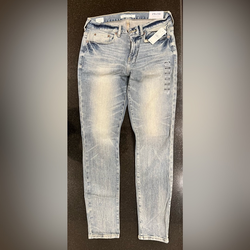 Men's PacSun Jeans, Stacked Skinny, comfort stretch, 29 X 30